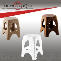BREZZA 4667 HASIR KÜÇÜK TABURE ORJ-KAHVE