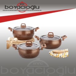 GÜLSAN SANEM GRANİT TENCERE SET 6PRÇ.