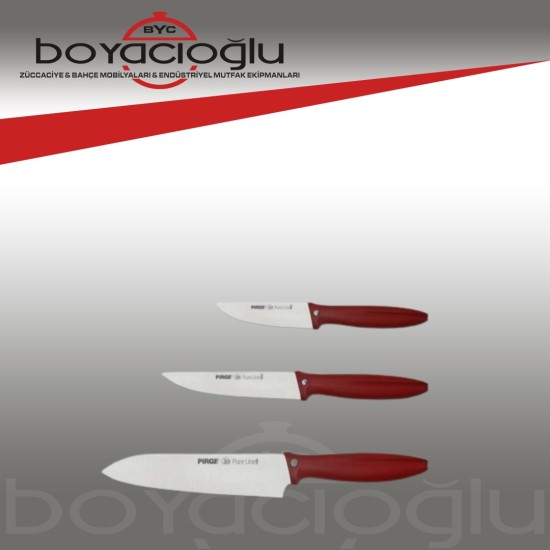 PİRGE 48010 PURELINE BIÇAK SETİ 3PRÇ. PİRGE 48010 PURELINE BIÇAK SETİ 3PRÇ.