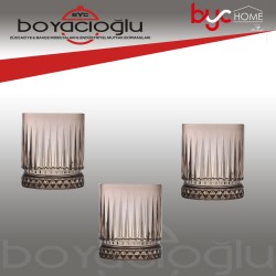520004G PAŞABAHÇE ELYSİA VİSKİ BARDAK GRİ BOYALI 