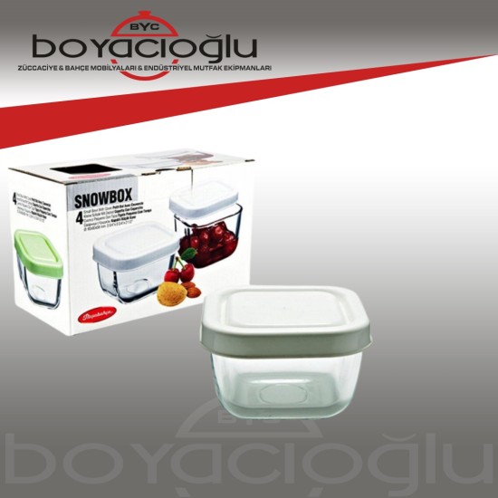 53223 PAŞABAHÇE SNOW BOX CAM SAKLAMA KABI 275CC 53223 PAŞABAHÇE SNOW BOX CAM SAKLAMA KABI 275CC