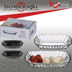 53392 PAŞABAHÇE MEZZE CAM TABAK KAYIK