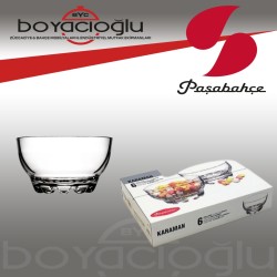 53523 PAŞABAHÇE KARAMAN 6LI KASE. (KL48)