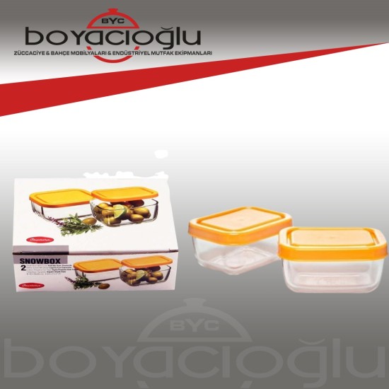 53733 PAŞABAHÇE SNOW BOX CAM SAKLAMA KABI 420CC 53733 PAŞABAHÇE SNOW BOX CAM SAKLAMA KABI 420CC