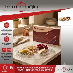 54783 PAŞABAHÇE ELEGANT OVAL SERVİS TABAK 16X28