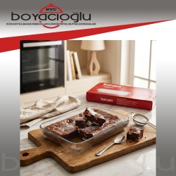 59004 PAŞABAHÇE BORCAM DİKDÖRTGEN TEPSİ 34*22MM (KL6)