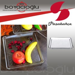 68683 PAŞABAHÇE MADLEN KARE SERVİS CAM TABAK 24CM