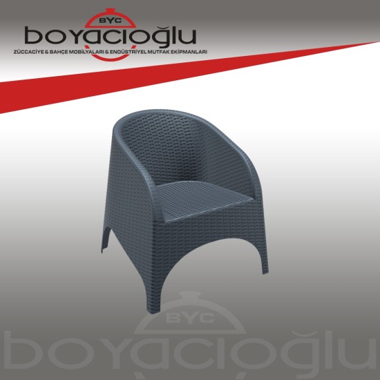 SİESTA ARUBA RATTAN KOLTUK GRİ SİESTA ARUBA RATTAN KOLTUK GRİ
