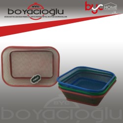 YAKUT 9181  RENKLİ EKMEK SEPETİ