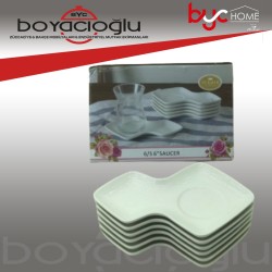 9269-6S TEKBİR 6LI İKRAMLIKLI ÇAY TABAK
