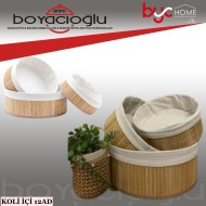 ACERO-32156 HASIR 3LÜ YUV. SEPET