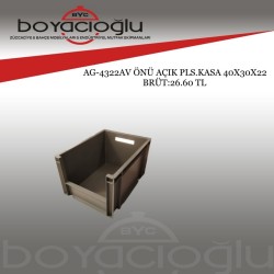 AG-4322AV ÖNÜ AÇIK PLS.KASA 40X30X22