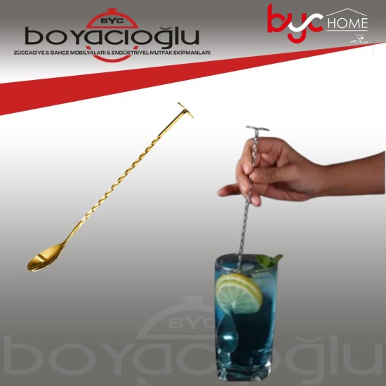 EPİNOX AKOK-30 KOKTEYL BAR KAŞIĞI ALTIN