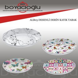 ALB03 DESENLİ DERİN KAYIK TABAK