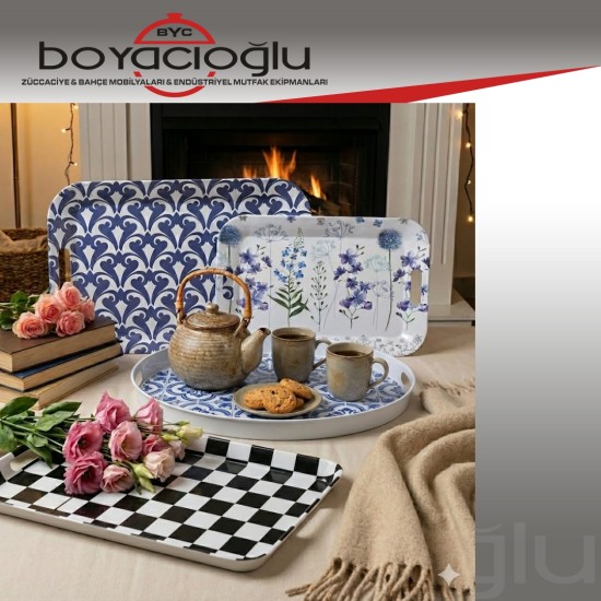 ALBAYRAK 3NO SALON MELAMİN TEPSİ 33X47