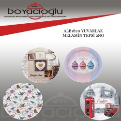ALB1820 YUVARLAK MELAMİN TEPSİ 2NO