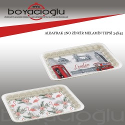 ALBAYRAK 2NO ZİNCİR MELAMİN TEPSİ 34X45