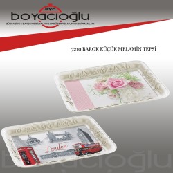 7210 BAROK KÜÇÜK MELAMİN TEPSİ
