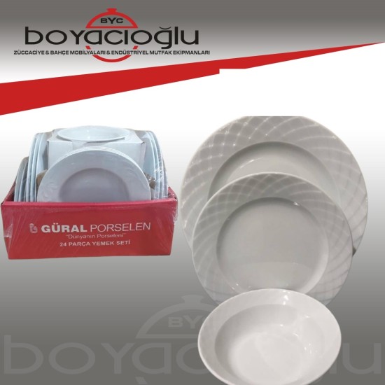 GÜRAL ALFA YEMEK TK SADE ROLYEFLİ- 24PRÇ GÜRAL ALFA YEMEK TK SADE ROLYEFLİ- 24PRÇ