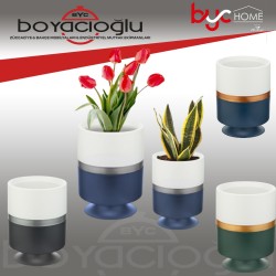 ALYA ALY-10-13 KORDONLU DİK AYAKLI SAKSI 4LT