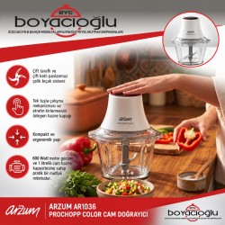 ARZUM AR1036 PROCHOPP COLOR CAM DOĞRAYICI RONDO
