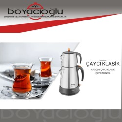 ARZUM ÇAYCI KLASİK ÇELİK ÇAY MAKİNESİ