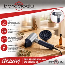 ARZUM AR5169 REVOLUTION PROF SAÇ KURUTMA MK