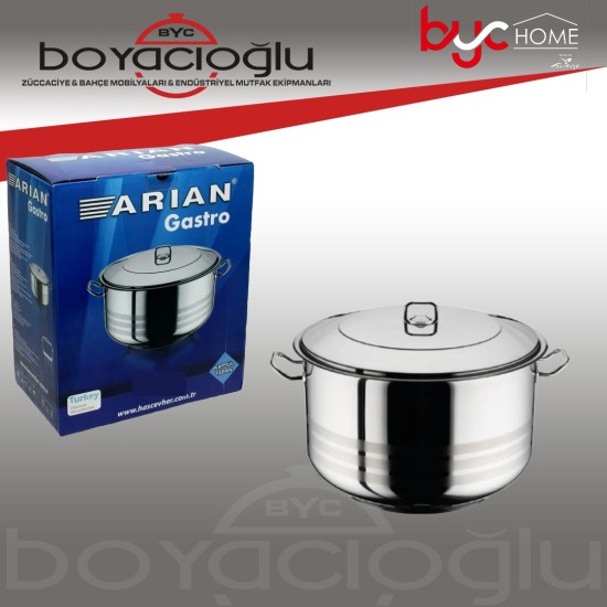 ARİAN MÜHLER ÇELİK TENCERE DERİN 20X10CM