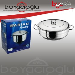 ARİAN ÇELİK TENCERE BASIK 34X13 10,8LT