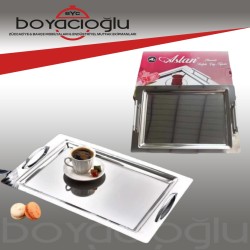 ASLAN HANZADE METAL ÇAY TEPSİSİ