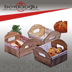 ATK-003 AHŞAP EKMEK SEPETİ KARE