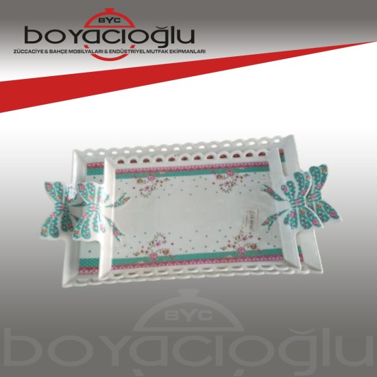 AVC253 2Lİ PORSELEN TEPSİ AVC253 2Lİ PORSELEN TEPSİ