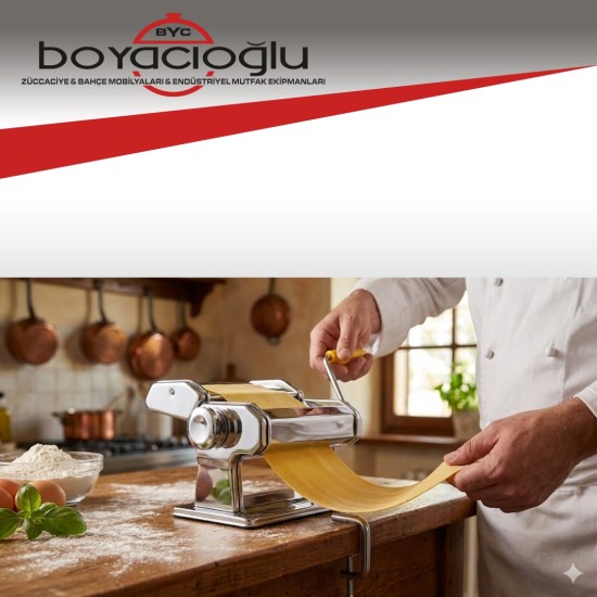 SMARTPAN B-180 ERİŞTE MAKİNESİ 18CM TEZGAHA SABİTLİ