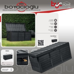 SERİNOVA PLASTİK BAHÇE SANDIĞI 320LT 
