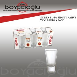 VİDREX BL-80 SİDNEY KAHVE YANI BARDAK 80CC