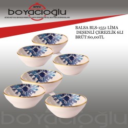 BALSA BLS-1551 LİMA DESENLİ ÇEREZLİK 6LI 
