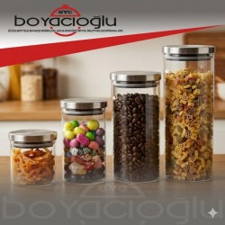 BALSA BLS-KVN39 METAL KPK CAM KAVANOZ 6,5X12CM 0,40LT