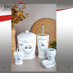 BNY-500317 PAÇİ YUVARLAK TAŞLI BANYO SETİ