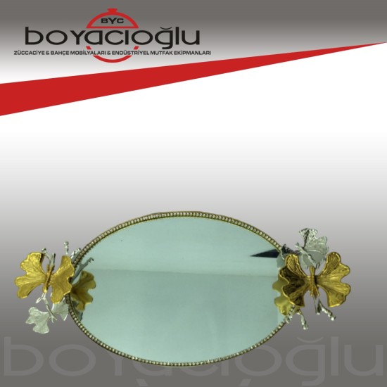 BT-914 OVAL AYNALI KELEBEK KULB TEPSİ KÇK 20CM BT-914 OVAL AYNALI KELEBEK KULB TEPSİ KÇK 20CM