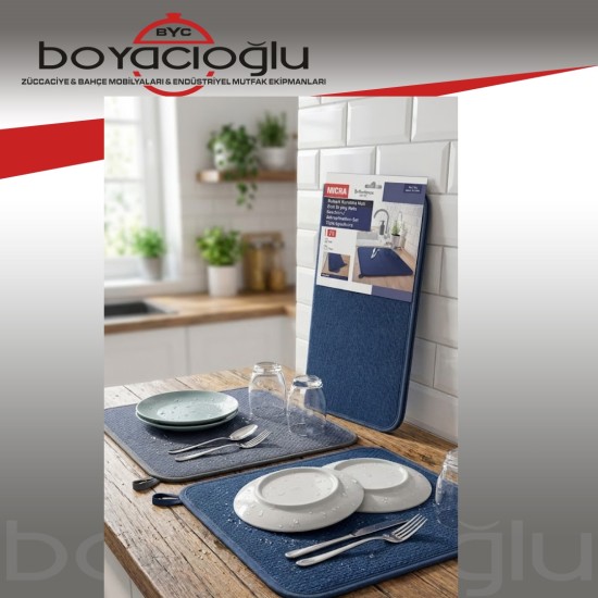 MICRA BUR-6000 MİKROFİBER BULAŞIK MATI 2Lİ 44X36