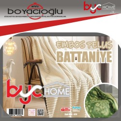 BYC HOME EMBOS PELUŞ BATTANİYE