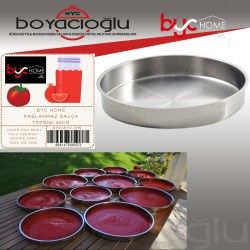 BYC HOME PASLANMAZ SALÇA TEPSİSİ 32CM BYC HOME PASLANMAZ SALÇA TEPSİSİ 32CM