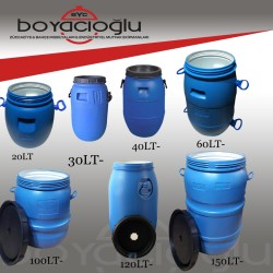 VİDALI VARİL İÇİ BEYAZ 60LT