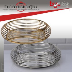 ZEVYE ELİT TUV. UFO AYNALI TEPSİ 21Q ALTIN GÜMÜŞ