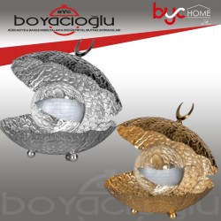 ZEVYE BÜYÜK DÖVMELİ MİDYE KÜRE ÇİKOLATALIK