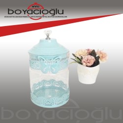 PAÇİ CAM-400331 KELEBEKLİ BYK CAM KAVANOZ 