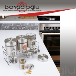 CAM-430 METAL 7Lİ BAHARATLIK