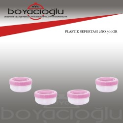 ŞEFFAF PLASTİK SEFERTASI 2NO 500GR