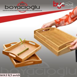 BUENOS CFT240133-240132 BAMBU TEPSİ 2Lİ