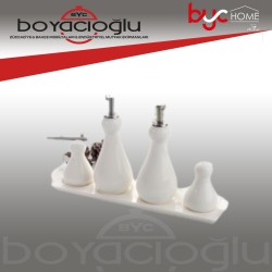 CKR1496 COOKER PORSELEN TUZLUK BİBERLİK SİRKELİK